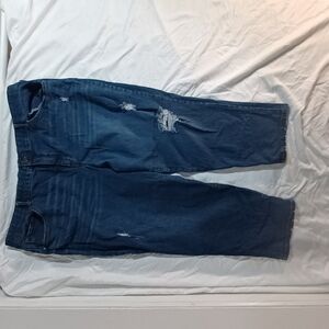 Terra & Sky Blue Boyfriend Jeans with Natural Fading